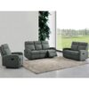 Canapé relax 3 places OSCAR tissu Gris anthracite