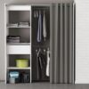 Aménagement Dressing Extensible Blanc - Ara - L 168 X L 50 X H 187 Cm