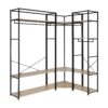 Portants Vêtements Bois Et Métal Noir - Lot De 3 - June
