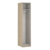 Armoire dressing imitation chêne EXTENSO L.250 compo 6
