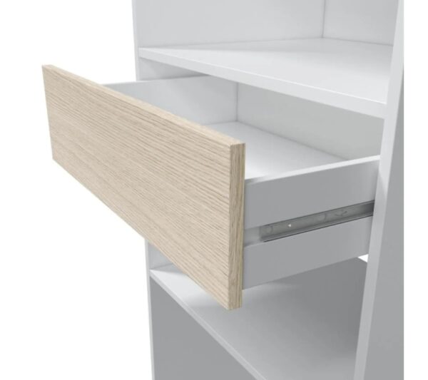 telechargement_2_0526f532-ba38-4a30-9d7e-4a2419d31449 Aménagement Dressing Réversible Blanc/chêne - Daji - L 158 X L 40 X H 187 Cm