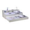 Lit avec rangements 90x190 cm BLANCA + tiroir blanc