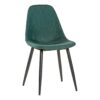 Chaise LYNETTE 2 verte/pieds noir