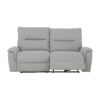 Canapé 3 places relax électrique ATOW tissu gris clair