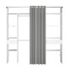 telechargement_2_423c20bb-1928-44d4-ac70-0f54bead8d62 Dressing Avec Rideau - 2 Tiroirs Et 2 Colonnes - Décor Blanc - L 198 X P 40 X H 203 Cm - Artic