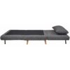 Canapé 2 places convertible IGLOO tissu gris