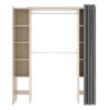Armoire Dressing Extensible En Panneau De Particules Coloris Chêne Naturel
