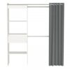 Aménagement Dressing Extensible Blanc - Ara - L 168 X L 50 X H 187 Cm