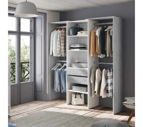 telechargement_2_67d2c008-38b3-4c6a-a5fd-9c79871b8cd3 Aménagement Dressing Blanc/béton Clair - Kiyin - L 179 X L 50 X H 202 Cm