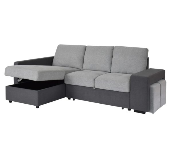 telechargement_2_94439f73-2bb6-49e5-937f-c8159d771d49 Canapé d'angle gauche convertible avec coffre EVERY tissu gris foncé et gris clair