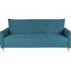 Banquette lit BIMBO tissu Bleu canard