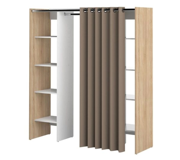 telechargement_2_e35a8a35-3c44-4af6-bcba-4eda8cfdf6b2 Dressing Tom Chêne Naturel Et Rideau Taupe Deux Colonnes 185,3 X 182