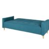 Banquette lit BIMBO tissu Bleu canard