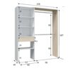 telechargement_3_0950edee-7268-4ea3-94a1-f06c3471ca8d Aménagement Dressing Réversible Blanc/chêne - Daji - L 158 X L 40 X H 187 Cm