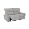 Canapé 3 places relax électrique ATOW tissu gris clair