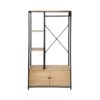 Penderie Avec Rangements Effet Bois - H167 X L90 Cm