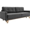 Canapé 3 places convertible avec coffre BALIO Gris anthracite