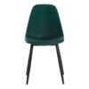 Chaise LYNETTE 2 verte/pieds noir