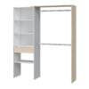 Armoire dressing CAMILA imitation Chêne et blanc
