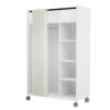 Kit dressing avec rideau L.100 cm MOVE blanc