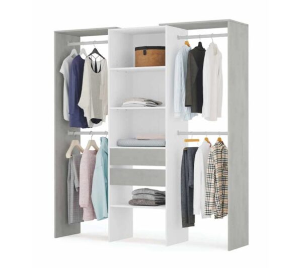 telechargement_3_d8d44d3e-f0a6-4423-a0b8-db1f71911e20 Aménagement Dressing Blanc/béton Clair - Kiyin - L 179 X L 50 X H 202 Cm