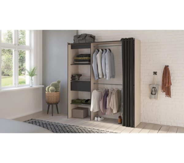 telechargement_3_dc12735c-1d89-493a-8cee-a930aa2b1ef6 Kit Placard Avec Rideau Coloris Chêne Brosse/noir Mat - 168,2 X 187 X 50 Cm