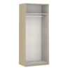 Armoire dressing imitation chêne EXTENSO L.250 compo 6
