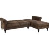 Canapé angle droit convertible COLETTA Tissu vintage