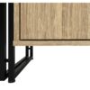 Buffet 3 portes PARKER imitation chêne et noir