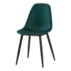 Chaise LYNETTE 2 verte/pieds noir