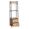 Kit dressing 2 tiroirs L.52 cm BONO imitation chêne et noir