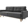 Canapé 3 places convertible avec coffre BALIO Gris anthracite