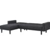 Canapé d'angle ANDREW convertible Gris anthracite