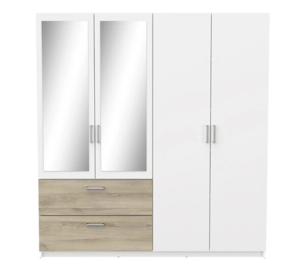 telechargement_4_80d921c0-b0d4-4703-bde9-2b2778e25041 Armoire 4 portes 2 tiroirs L.179 cm READY imitation chêne kronberg et blanc