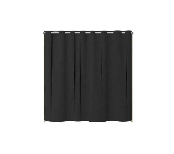 telechargement_4_9febe370-b0c0-432f-8ade-142199206a69 Dressing Avec Rideau - 2 Colonnes Avec 2 Tiroirs + 2 Penderies - Décor Chêne Jackson Et Noir - Como