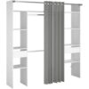 telechargement_4_cb169e22-87c4-4e81-a51b-7d2fc150826f Dressing Avec Rideau - 2 Tiroirs Et 2 Colonnes - Décor Blanc - L 198 X P 40 X H 203 Cm - Artic
