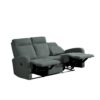 Canapé relax 3 places OSCAR tissu Gris anthracite