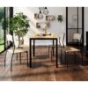 Set table et chaise OPAL imitation chêne