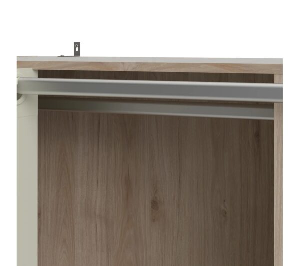 telechargement_5 Kit dressing avec rideau beige L.105 cm OPTIMAL 2 imitation chêne