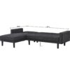 Canapé d'angle ANDREW convertible Gris anthracite