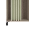 Kit dressing avec rideau L.100 cm MOVE 2 imitation chêne