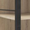 Aménagement Dressing Extensible Chêne/noir - Gari - L 140/179 X L 48 X H 207 Cm
