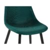 Chaise LYNETTE 2 verte/pieds noir