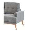 Canapé d'angle gauche SUNNY tissu Gris clair
