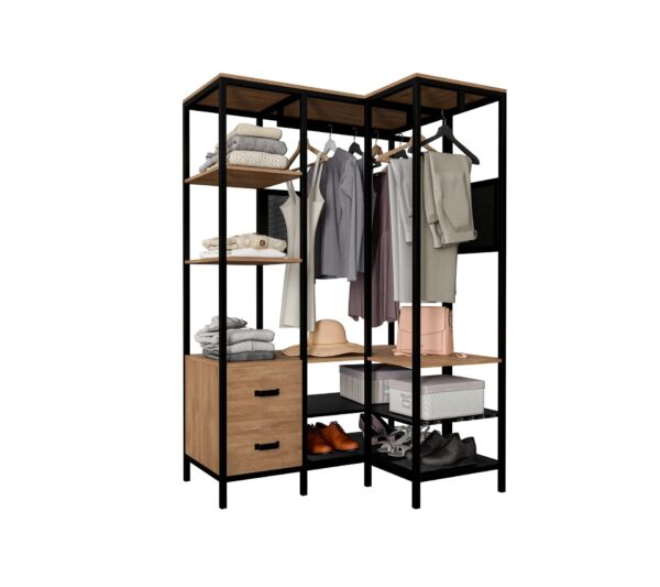 Dressing d'angle modulable MALLORY style industriel