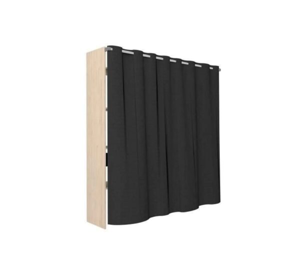 telechargement_5_3c9a5541-0fb8-4aec-a898-4d650fa75f2a Dressing Avec Rideau - 2 Colonnes Avec 2 Tiroirs + 2 Penderies - Décor Chêne Jackson Et Noir - Como