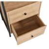 Kit dressing 2 tiroirs L.52 cm BONO imitation chêne et noir