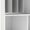 Kit dressing avec rideau gris L.105 cm OPTIMAL 2 blanc