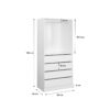 Module Dressing Avec 4 Tiroirs Et 1 Penderie Blanc. Panneaux Stratifiés