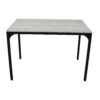 Ensemble table + 4 chaises EDISON Noir et Imitation chêne